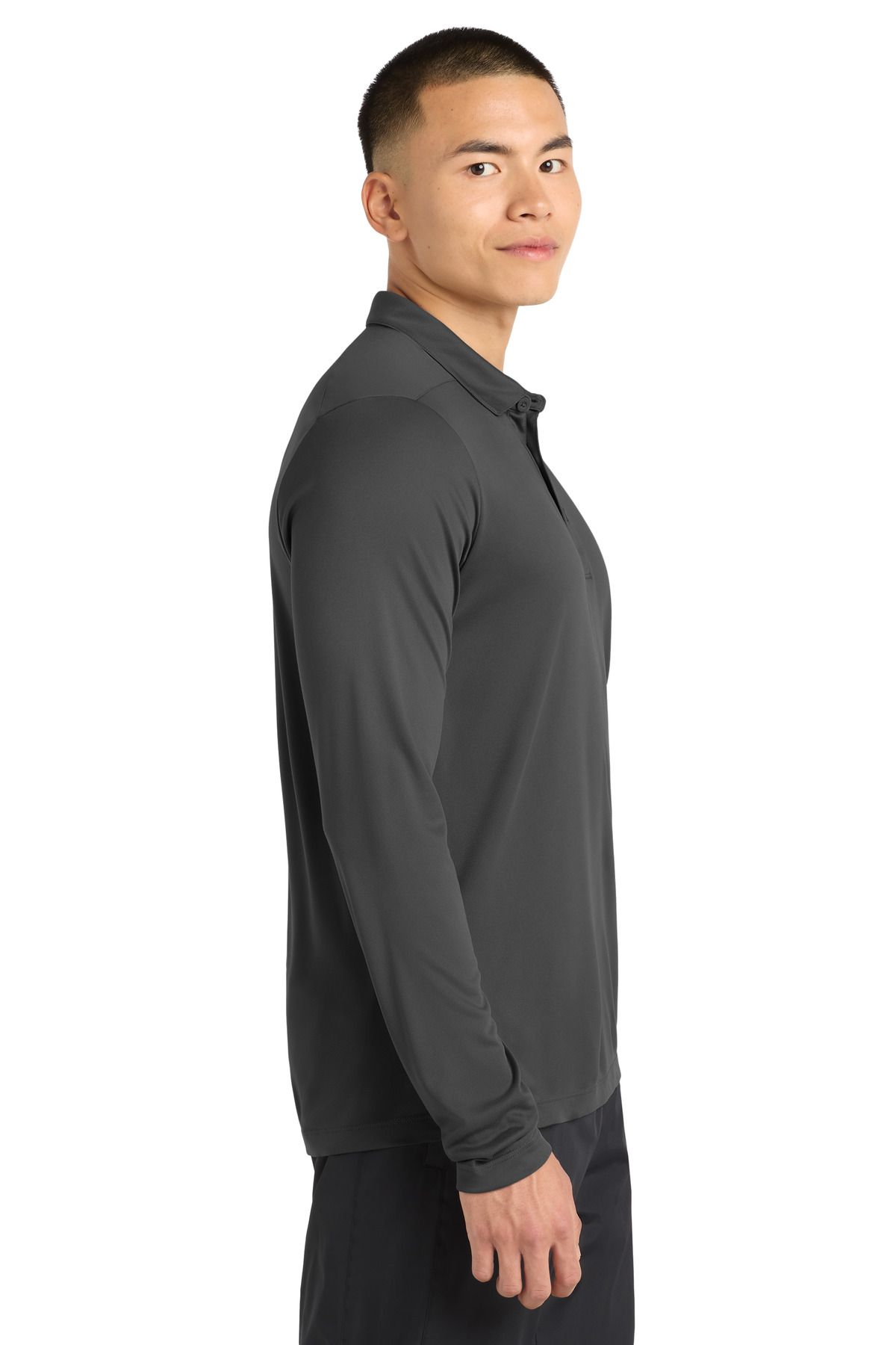 Sport-Tek Posi-UV Pro Long Sleeve Polo. ST520LS 1