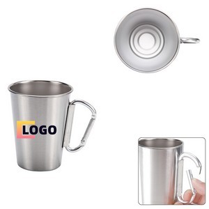 350ML Stainless Steel Cup With Carabiner Handle 4