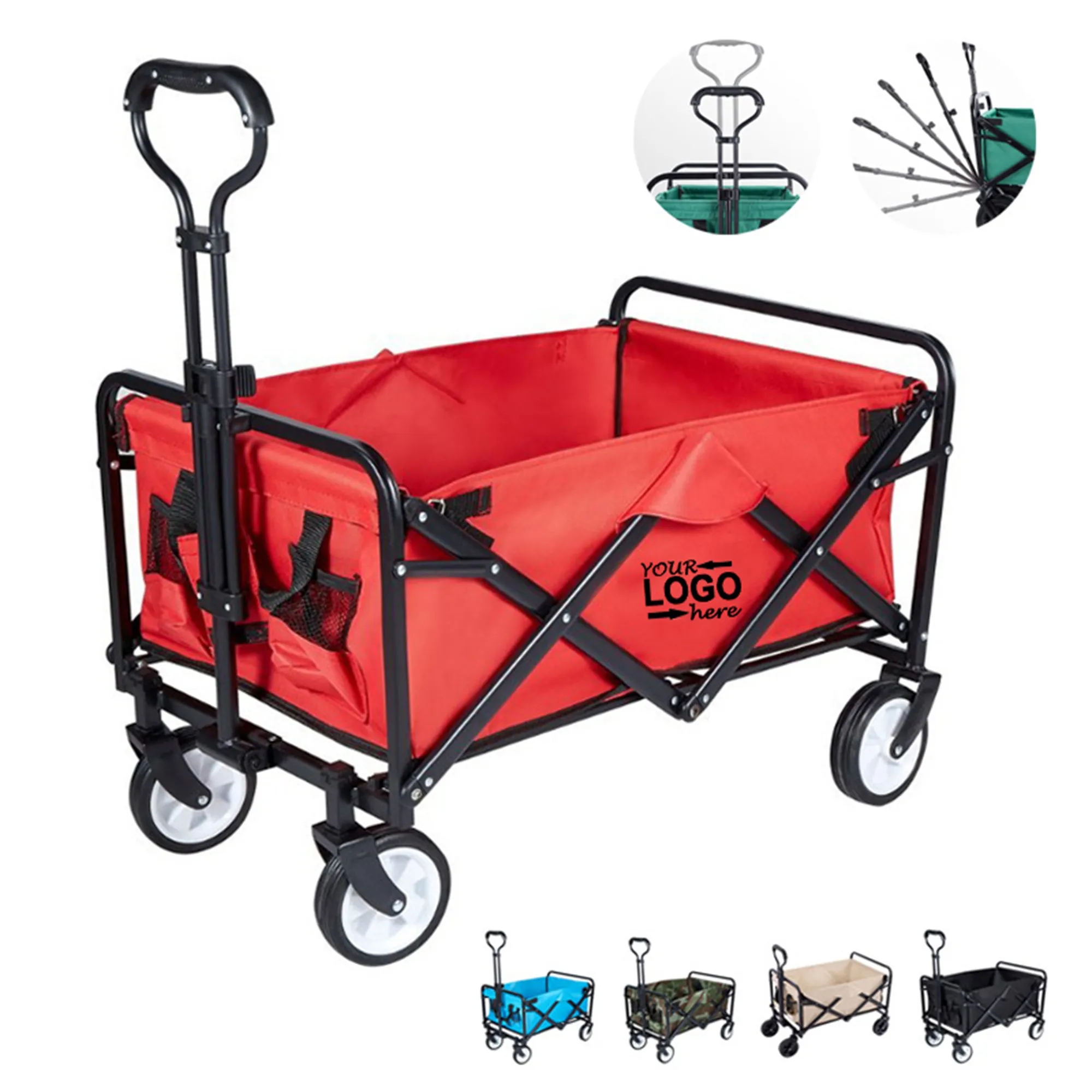 Folding Collapsible Wagon Cart 4