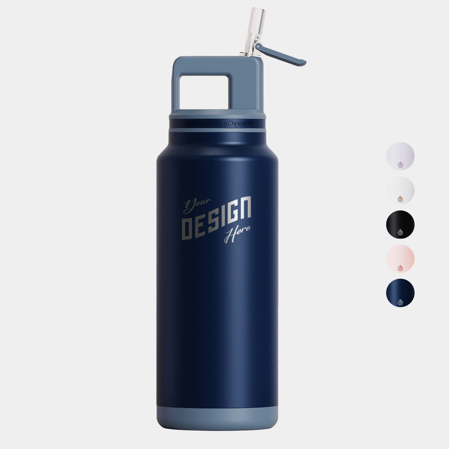 40 oz. GROSCHE® ALPINE Flip 'N Sip Insulated Water Bottle With Straw 6