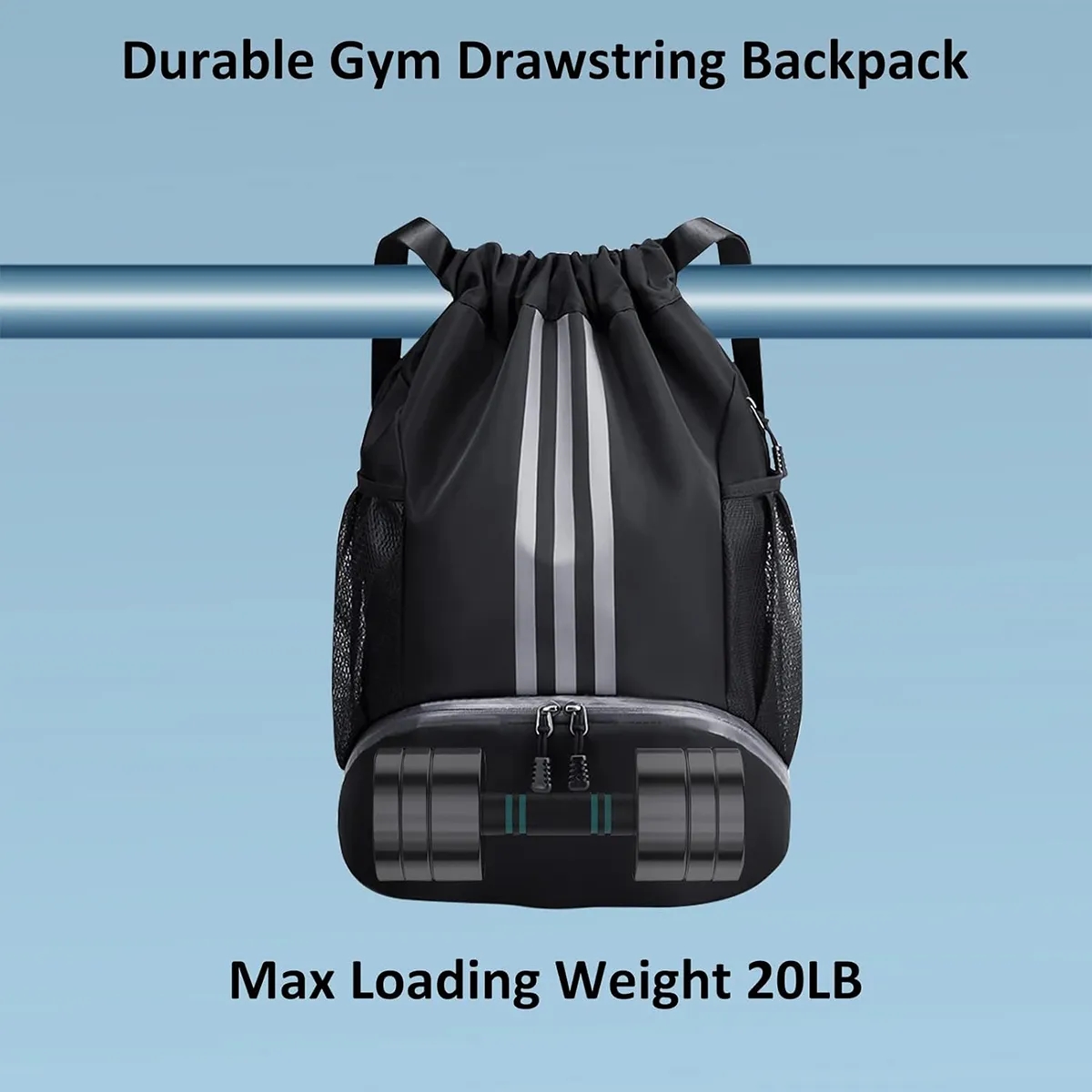 Drawstring Waterproof Basketball Soccer Sports Gym Backpack 5