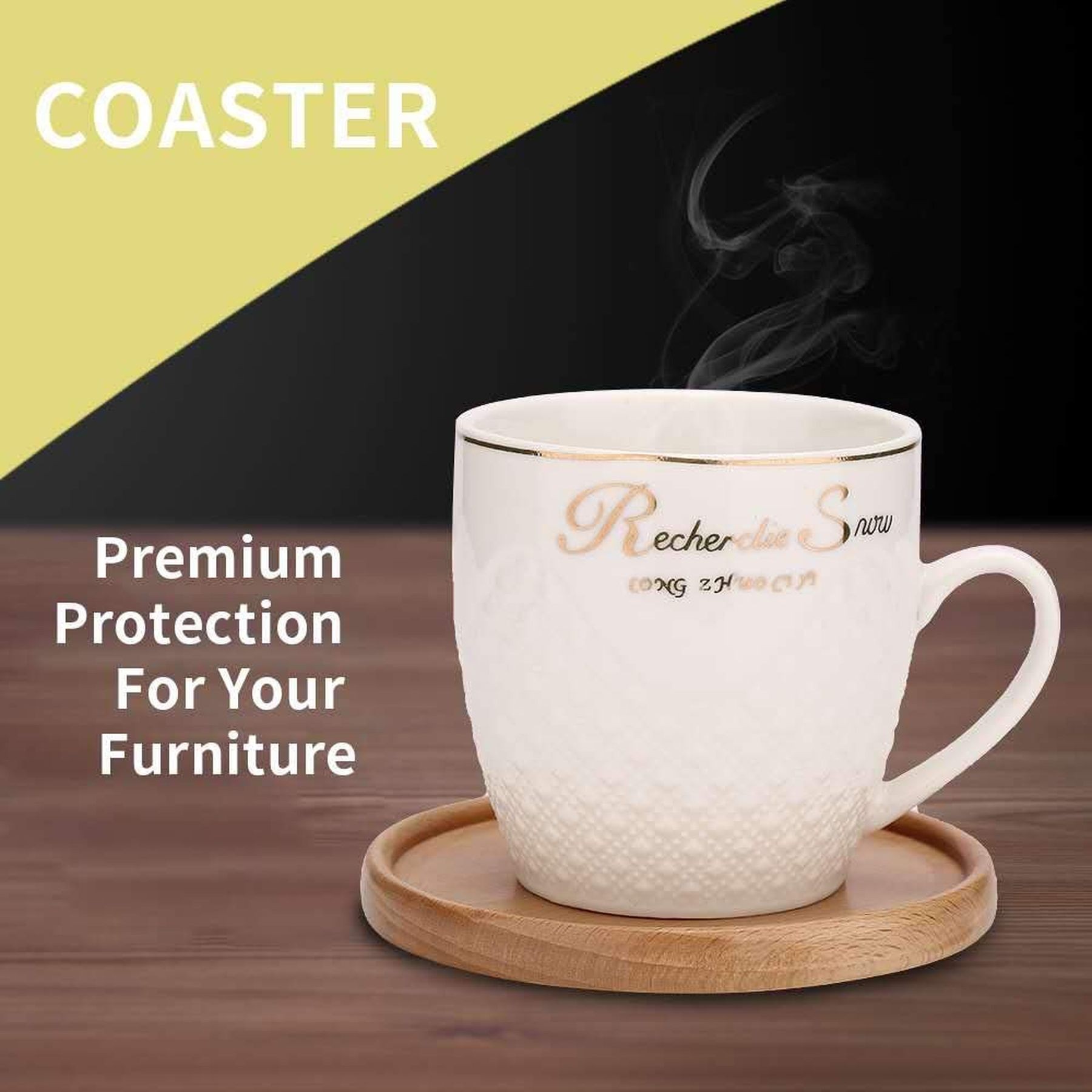 Natural Beech Wood Coaster 5