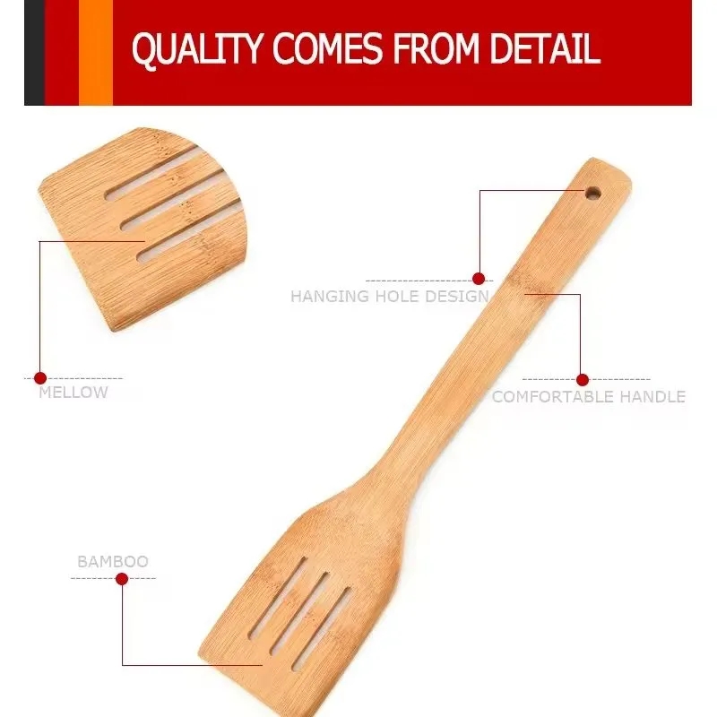 6 Pieces Bamboo Kitchen Utensil Set 2