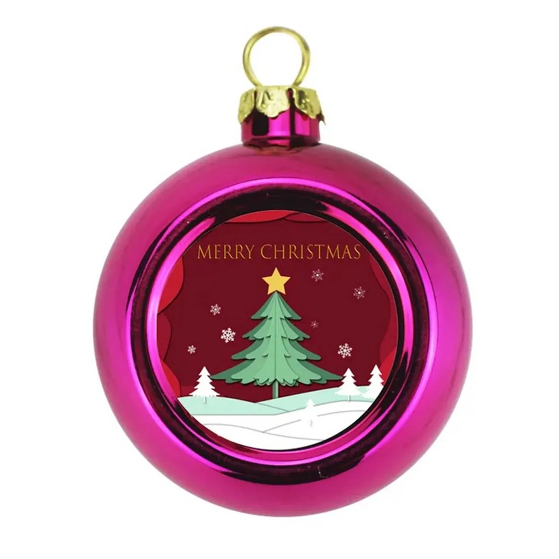 Plastic Christmas Tree Ornament Hanging Ball MOQ50 7