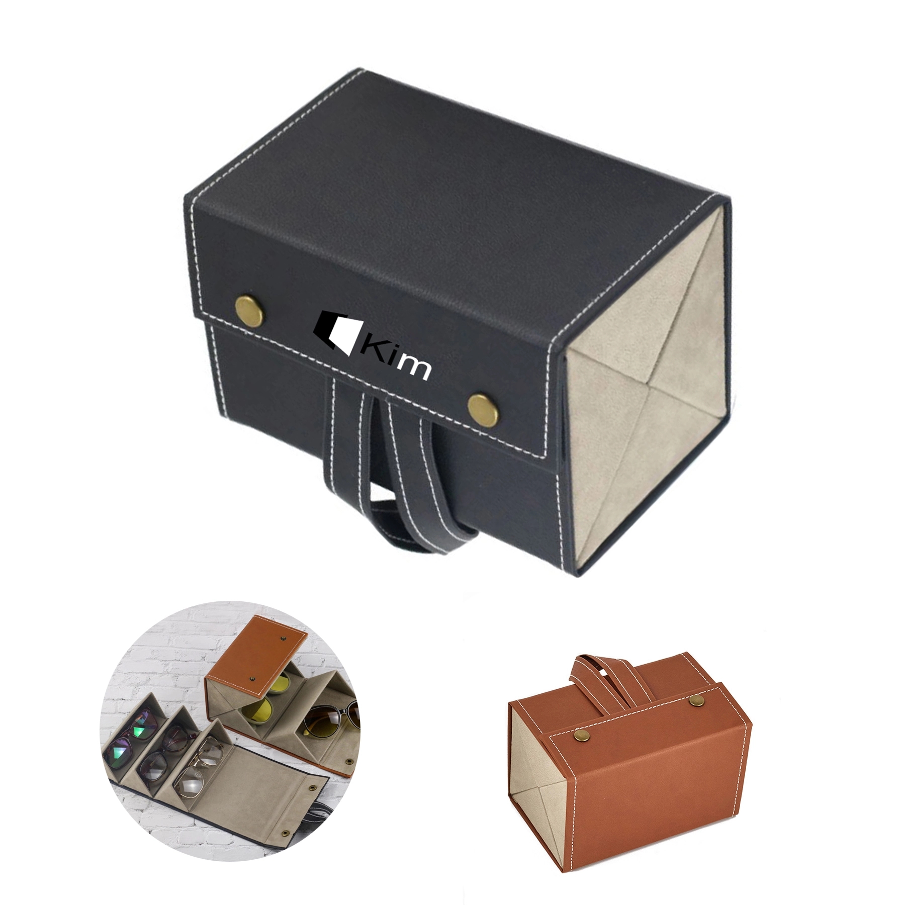 Multifunctional Manual Glasses Case 2