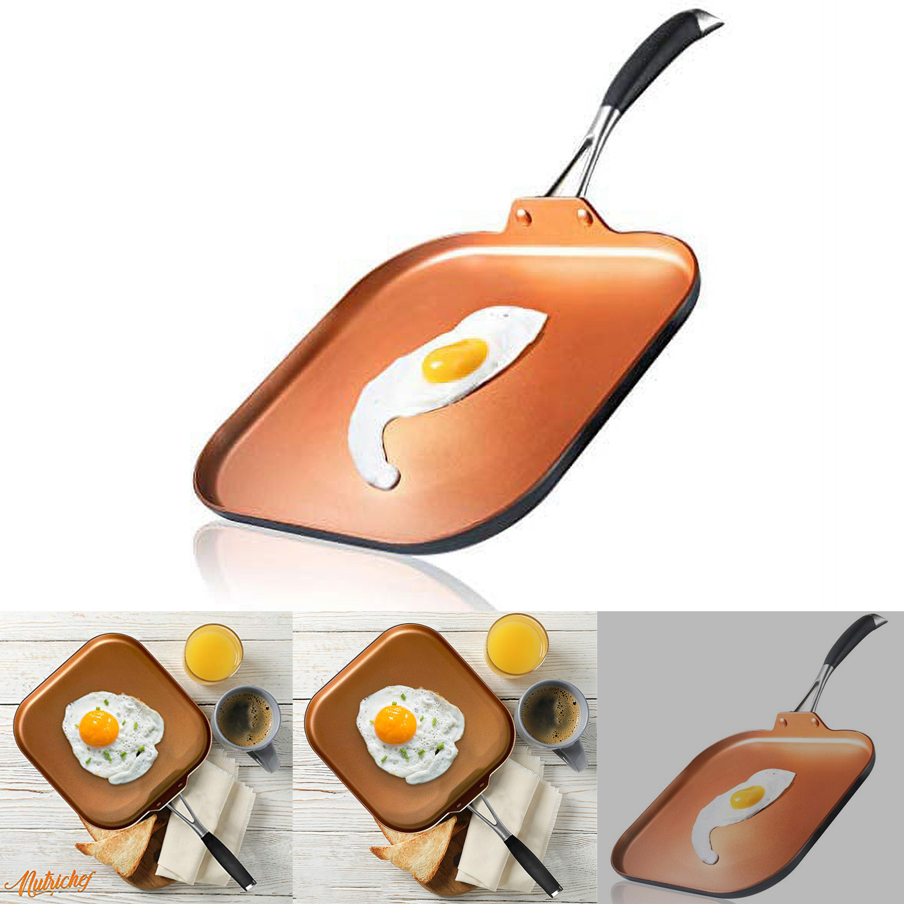 3-Layer Copper Non-Stick Griddle Pan 2