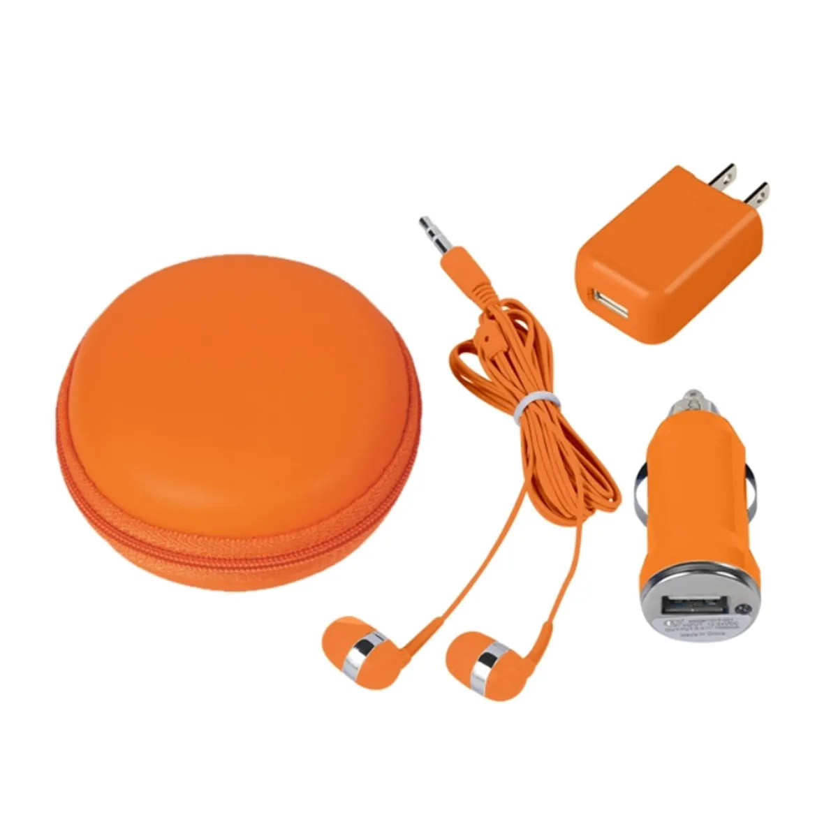 3In1 Travel Headphone/Charging Plug/Car Charger Portable Set 4