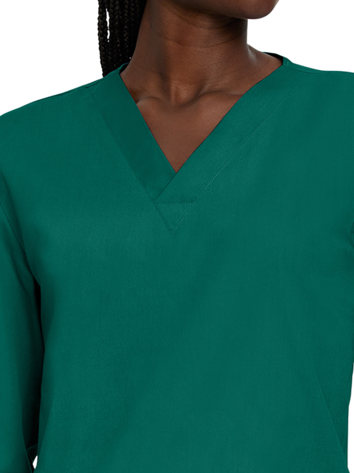 Landau - ScrubZone - Unisex No-Pocket Crossover V-Neck Long-Sleeve Top 6