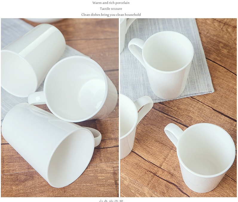 15OZ Simple Ceramic Bone China Cup 4