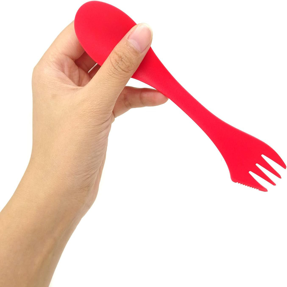 Plastic 3 in 1 Spoon Fork and Knife 4