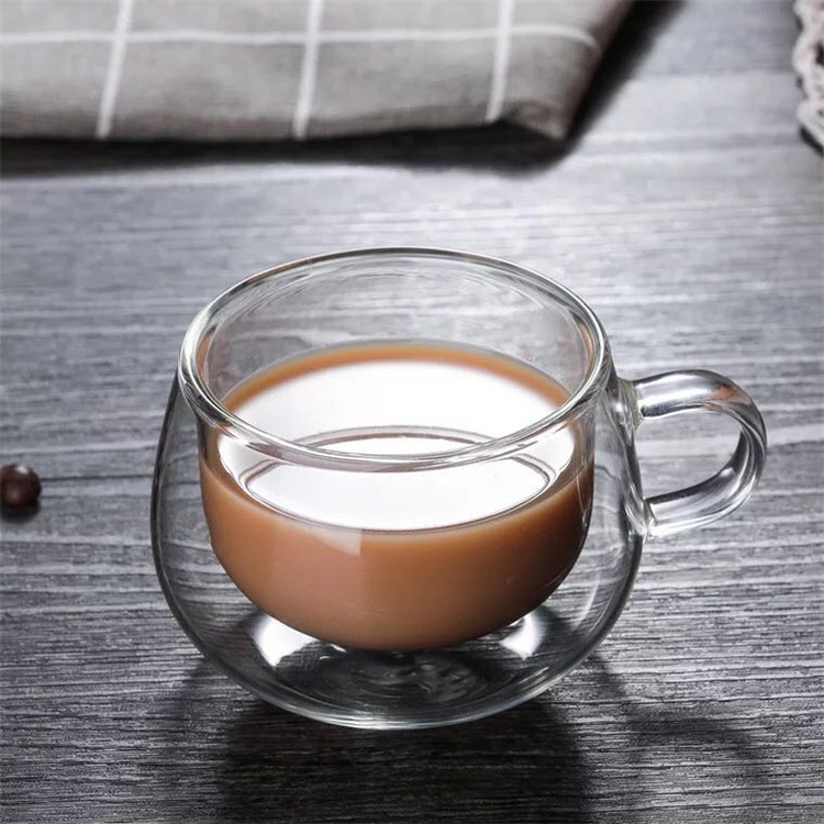 Double Wall Glass Coffee Mug 5 oz 4