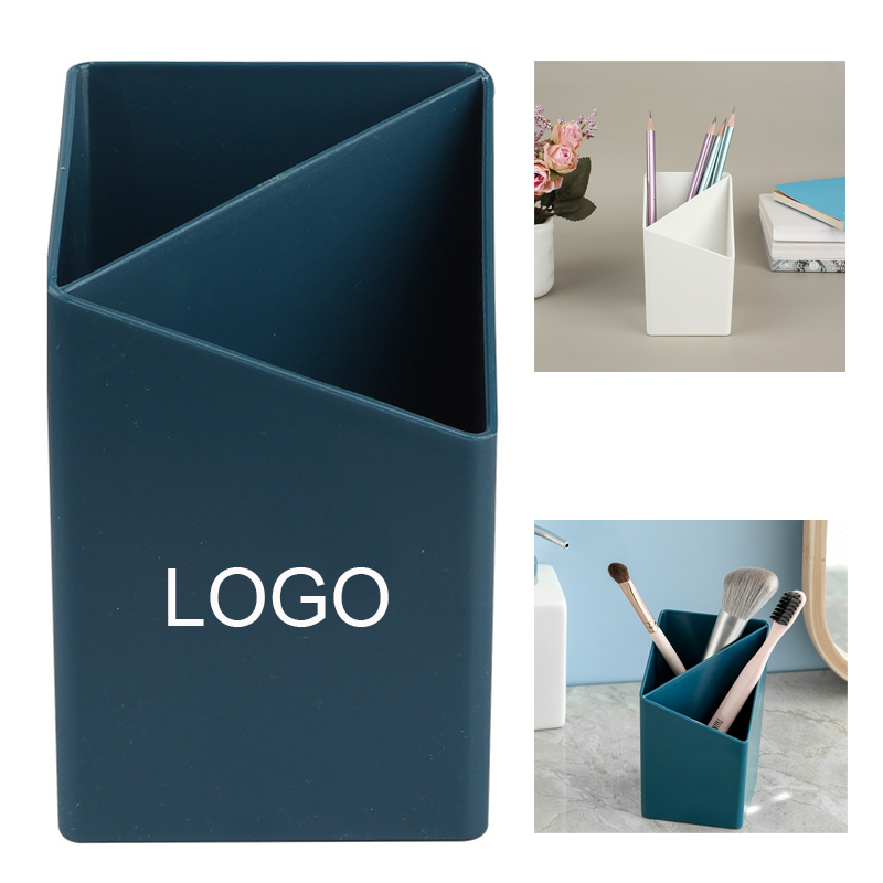 Desktop Cosmetic Storage Box, promotional clip with logo imprint 2