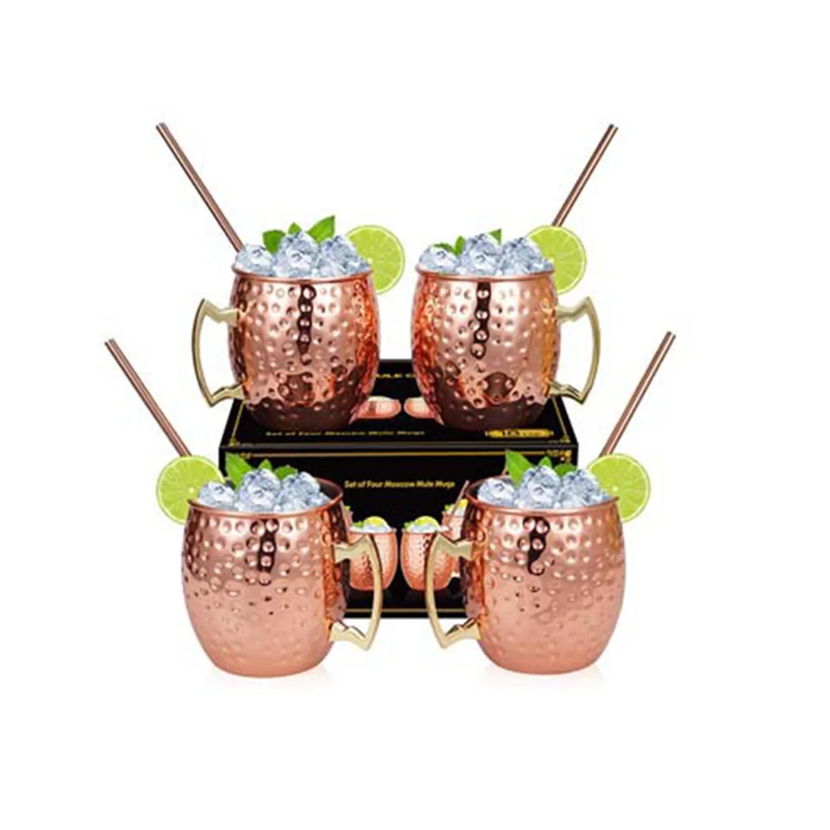 Stainless Steel Moscow Mule Mug with Plated Handle 5