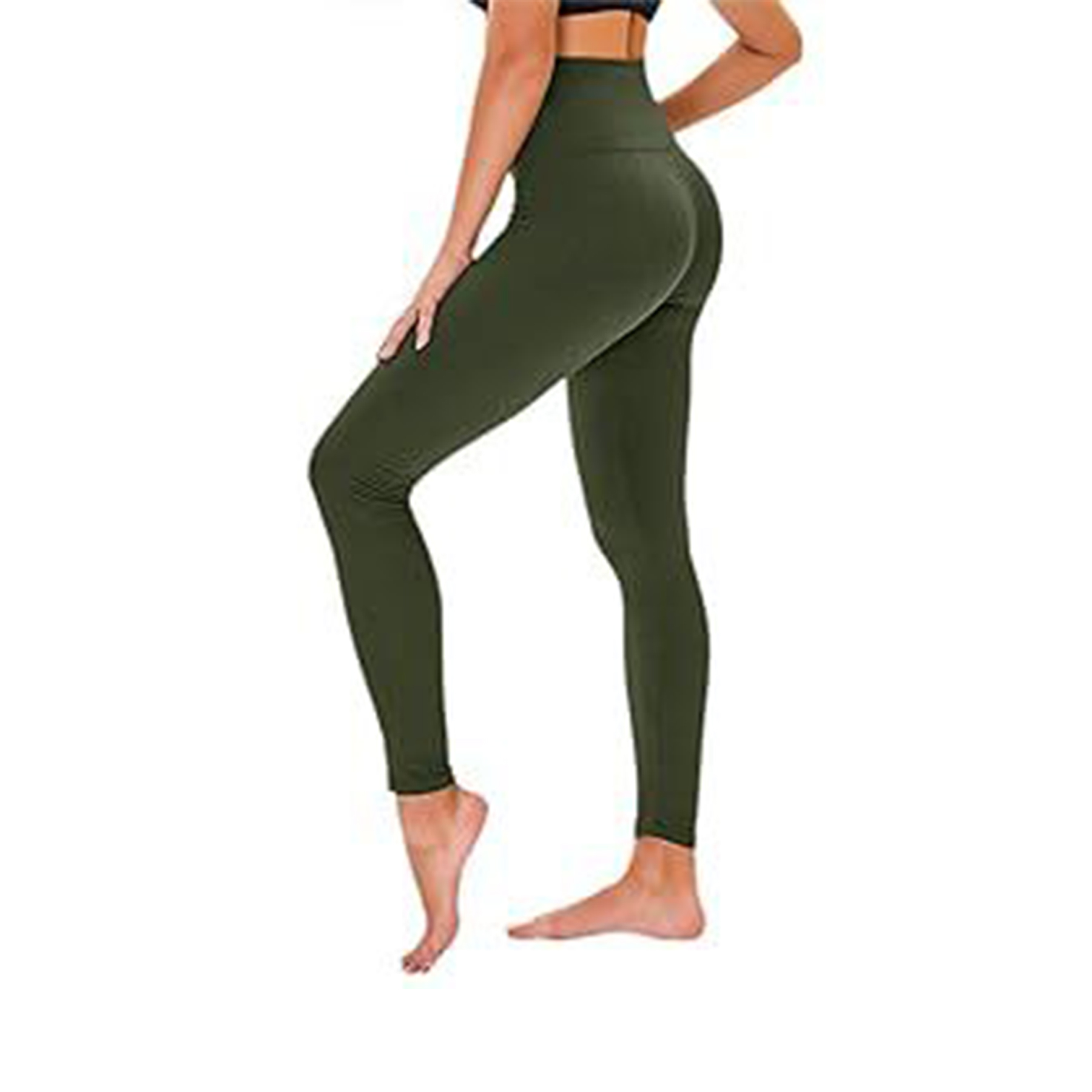 Women Fleece Lined Waist Winter Thermal Yoga Leggings 14
