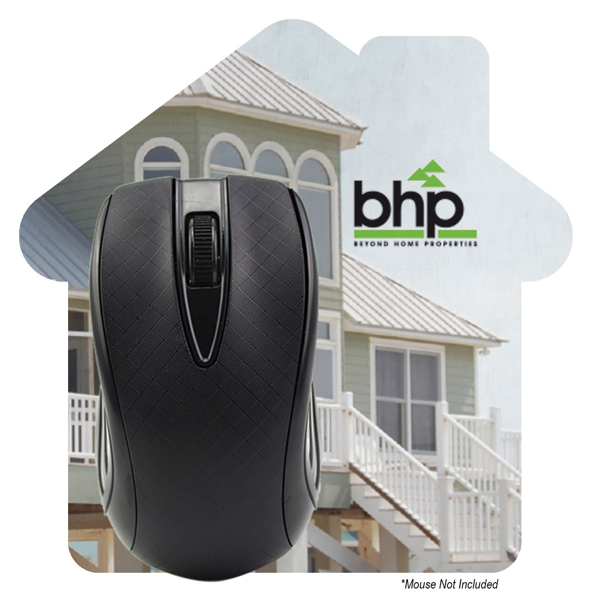 House Shaped Dye Sublimated Computer Mouse Pad 1