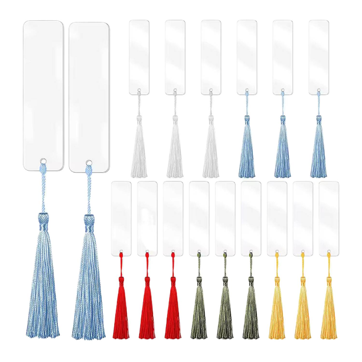 Transparent Acrylic Bookmark With Tassel 2