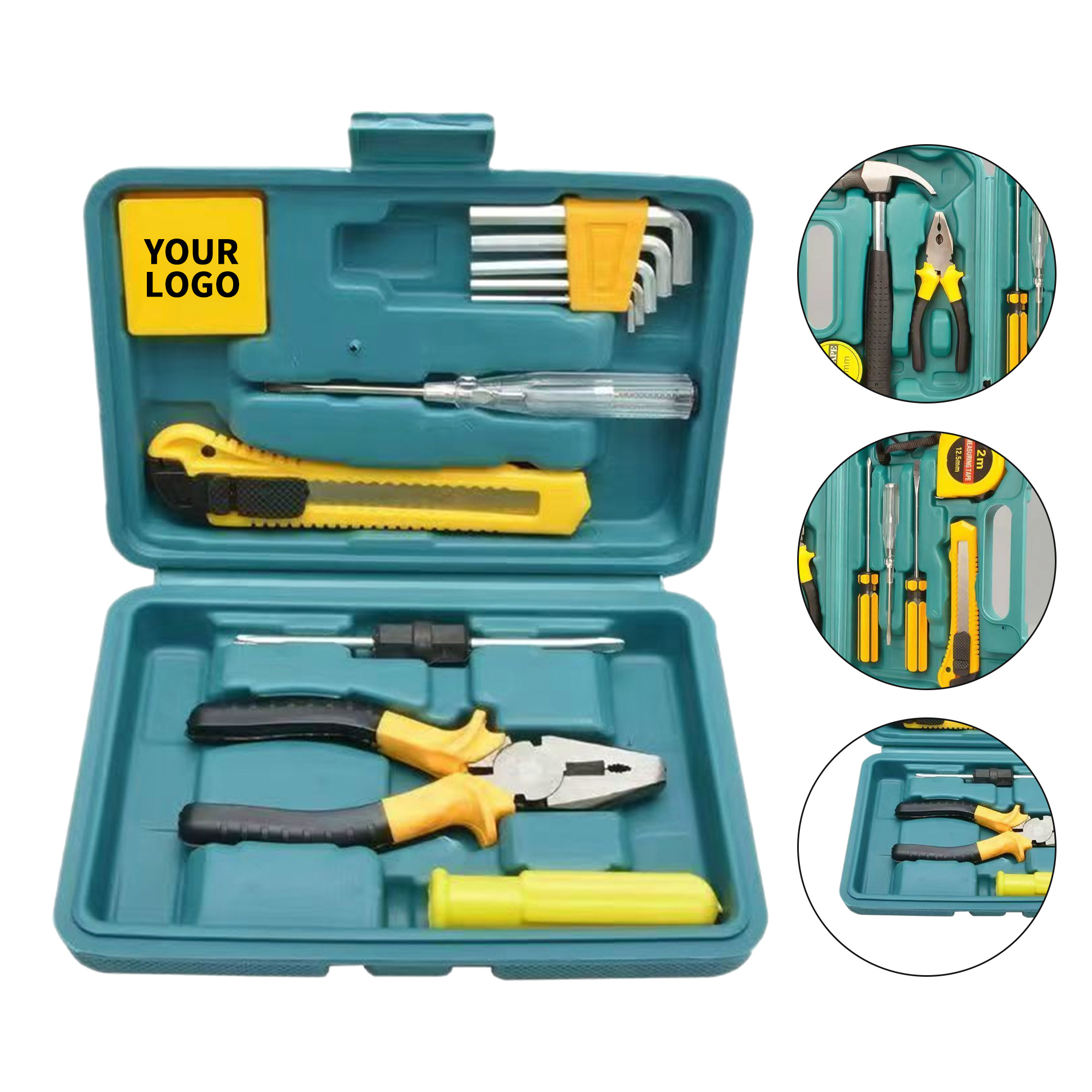 Home Repair Hardware Tool Kit With Nylon Case 2