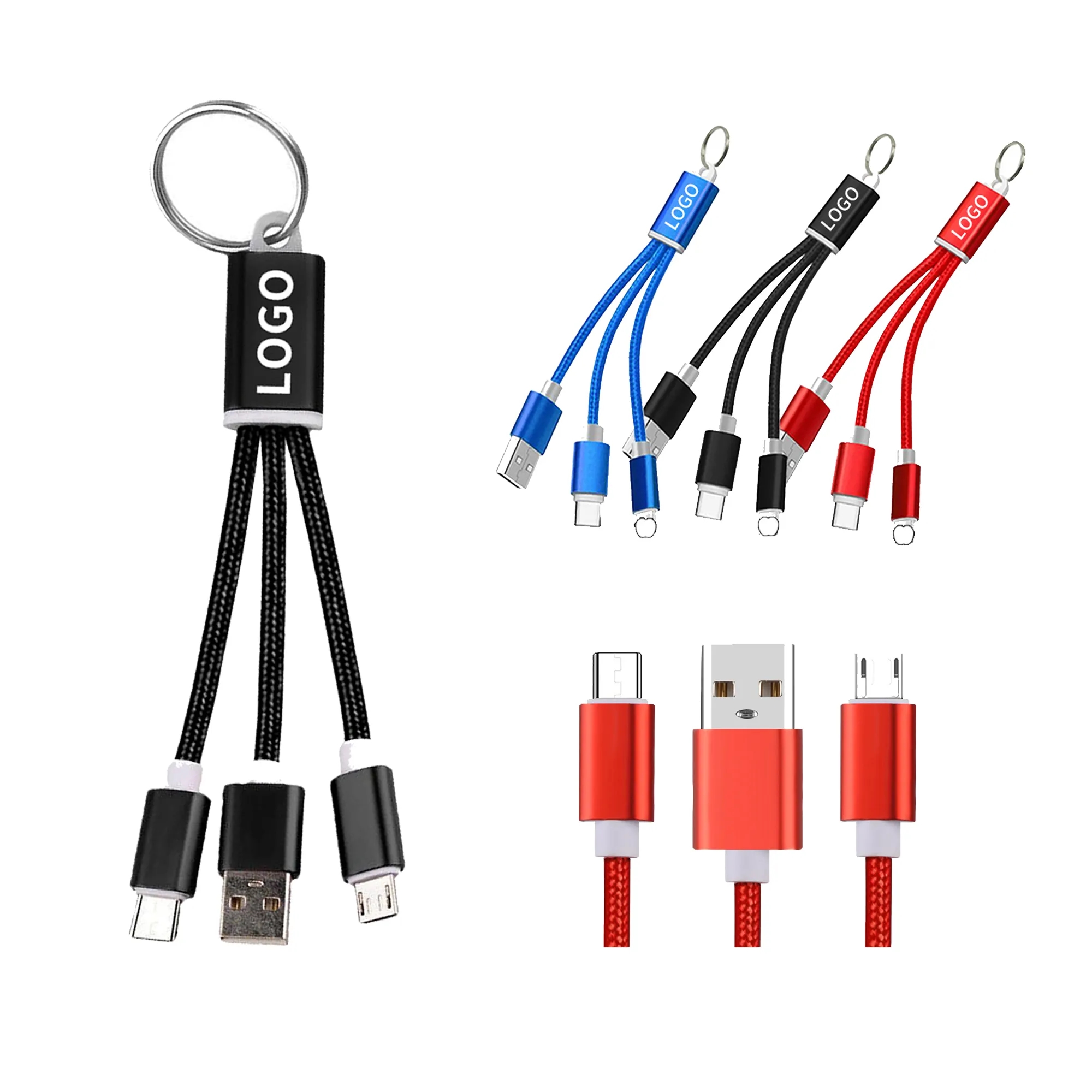 2-In-1 Charging Cable With Key Chain 5