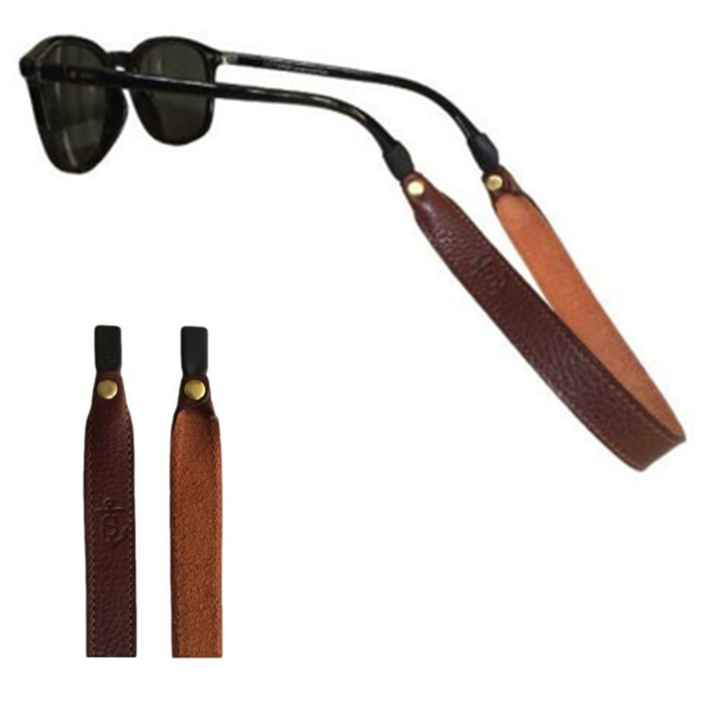 Leather Eyewear Retainer, promotional clip with logo imprint 4