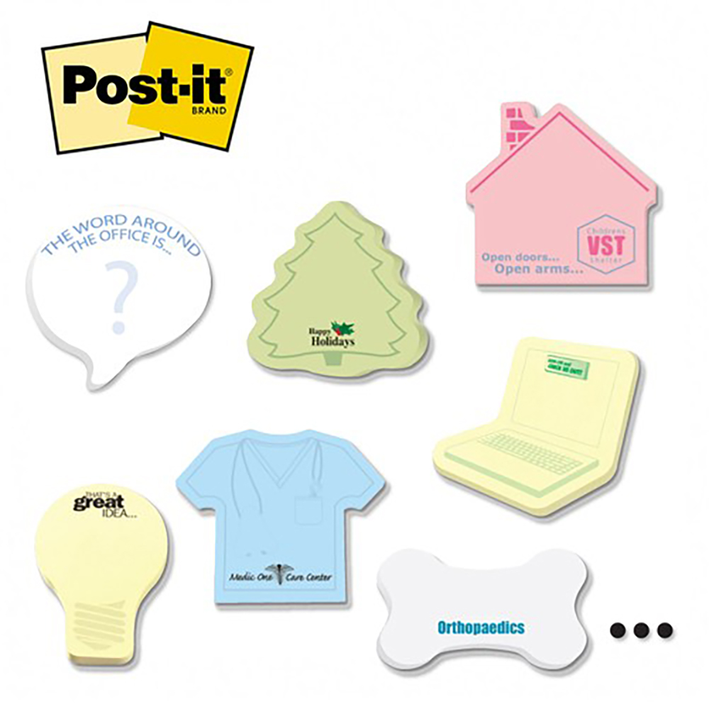 Post-it Custom Printed Notes Shapes — Large - 25 sheet 1