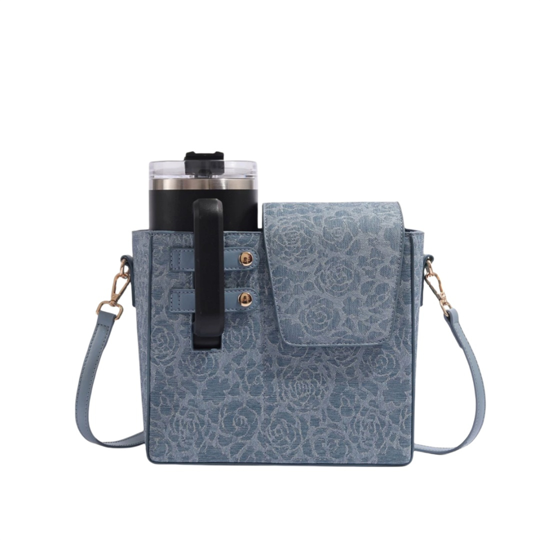 Crossbody Case with Sports Water Bottle Holder 14