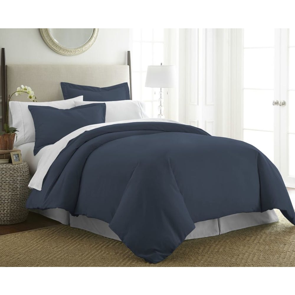 Duvet Cover Sets - Navy King 3 Piece 1