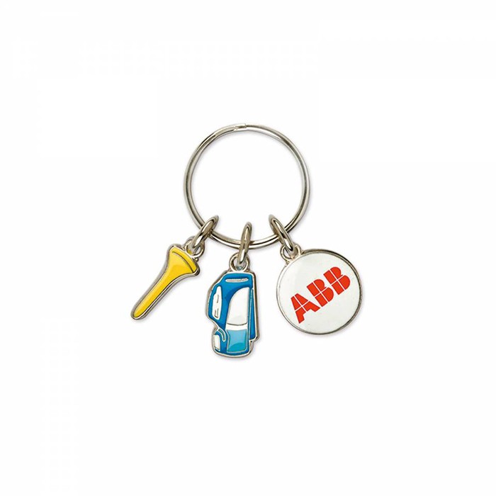 Charming Key Chain w/3 Custom Charms (Classic) 1