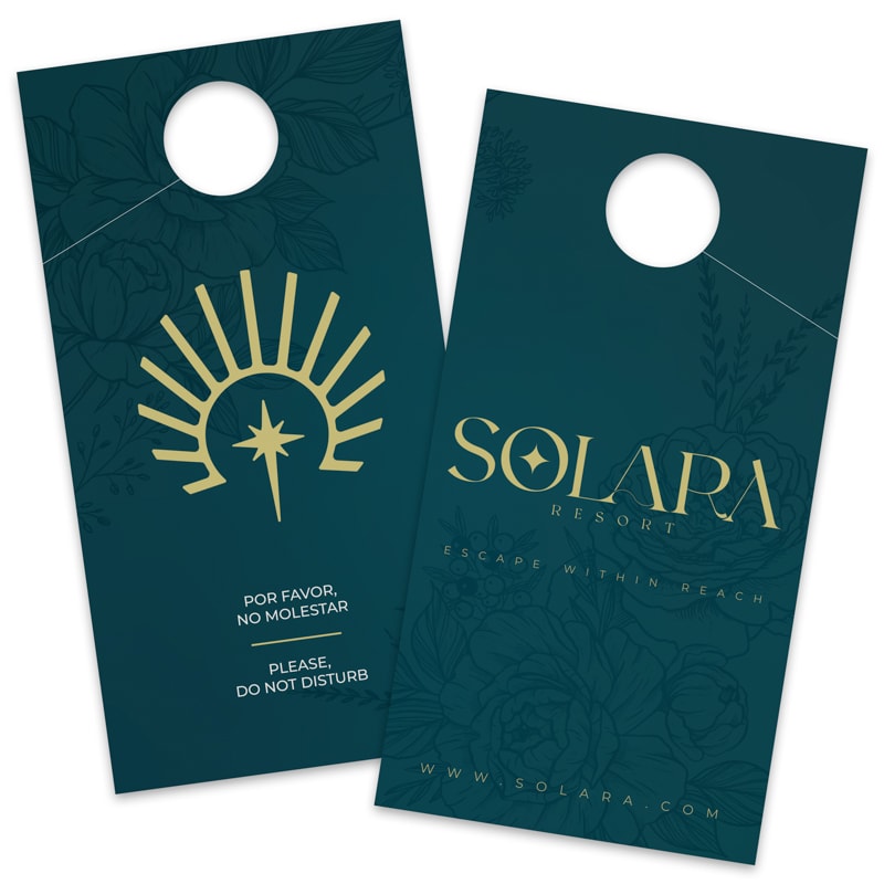 4.25 X 8 Inch Full Color Door Hanger 16