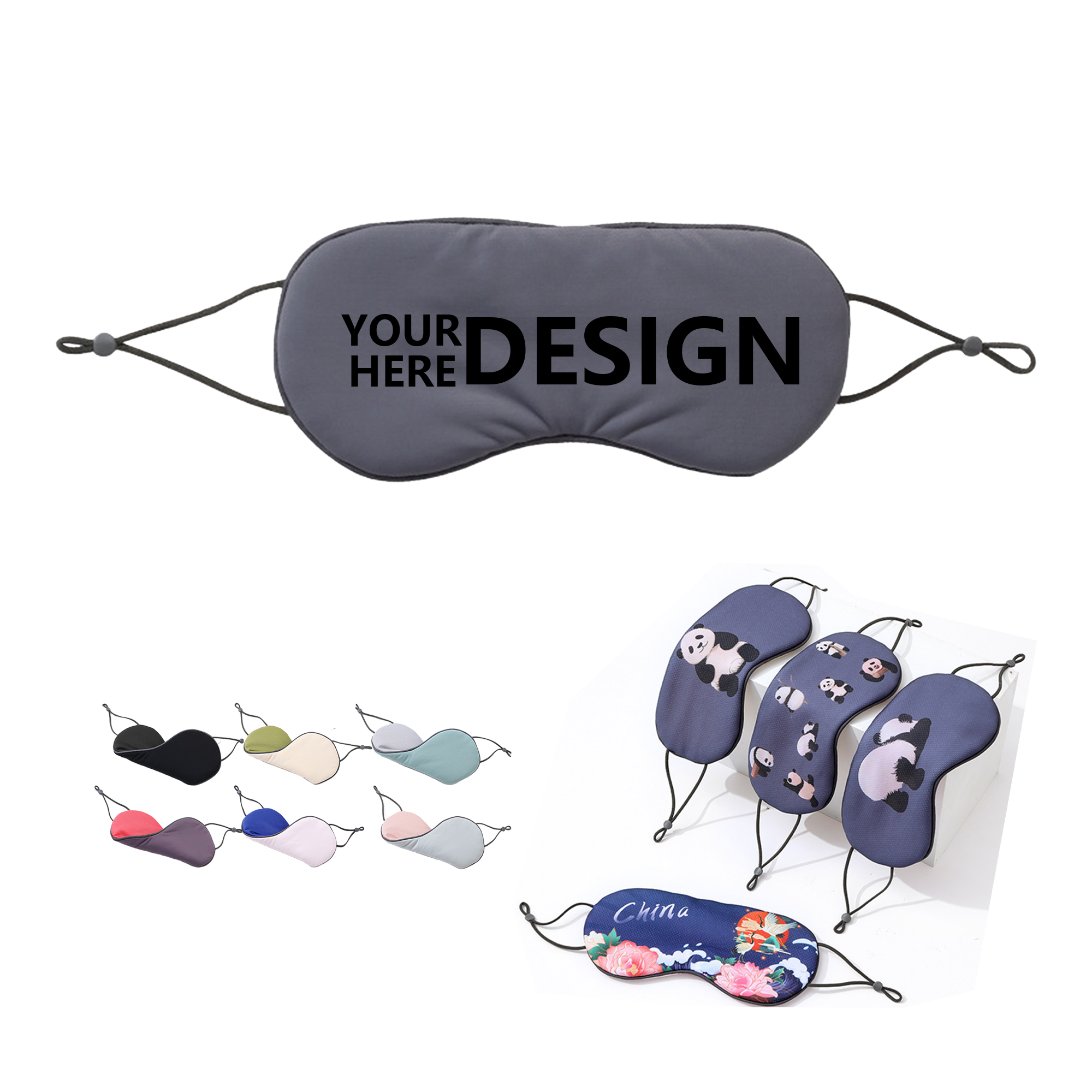 Polyamide-Cotton Eye Mask with Adjustable Fit 1