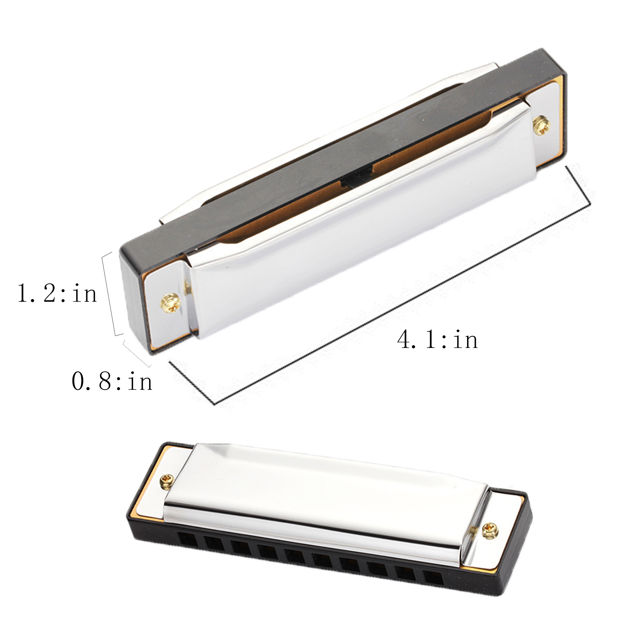 Pocket 10 Hole Harmonica 2