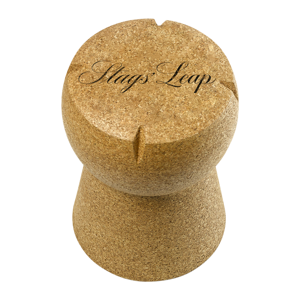 XL Champagne Cork Stool & Side Table 1