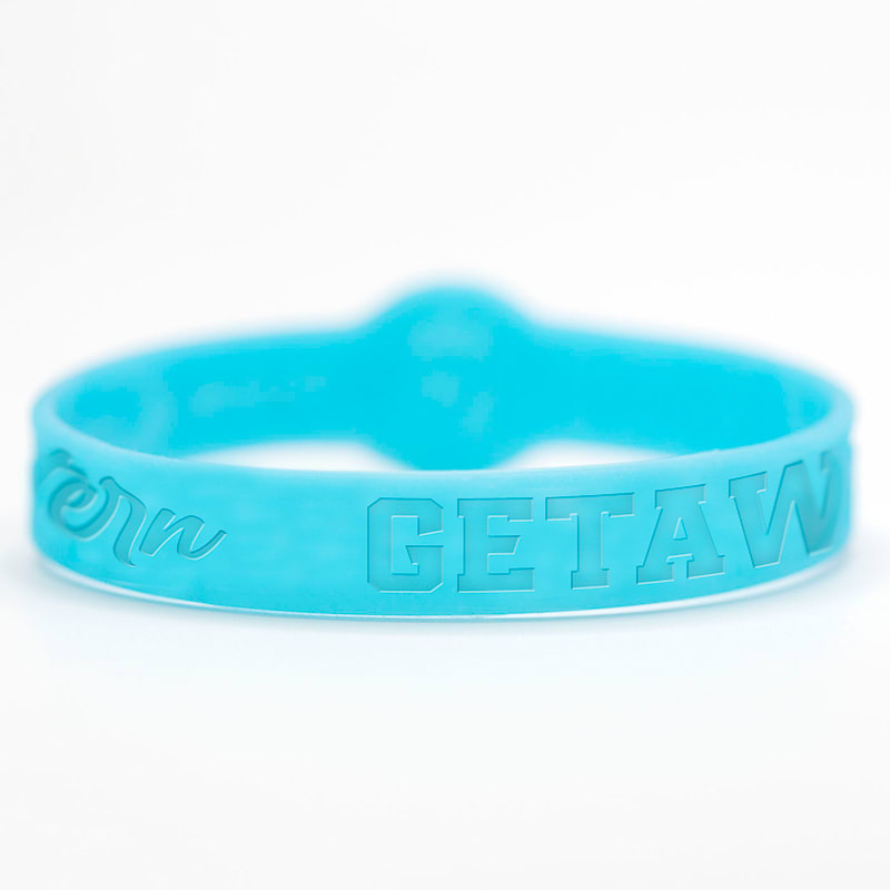 1/2 Inch Debossed Figured Wristbands 230
