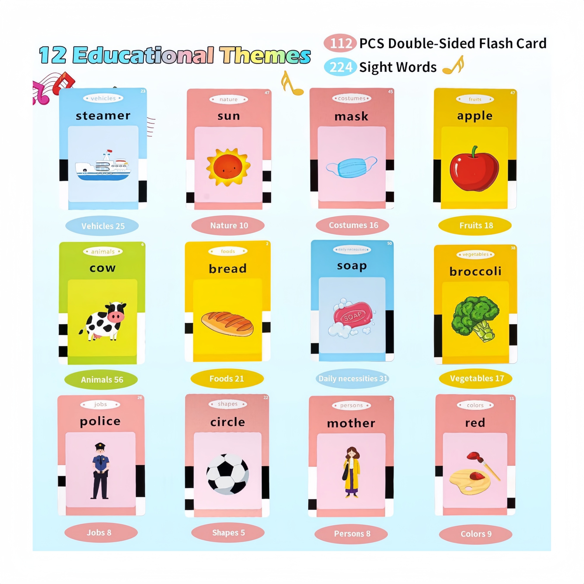 Promotional Early Education Card Learning Toy For Toddlers 3
