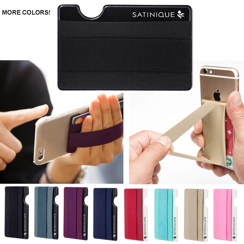 Mobile Phone Elastic Grip With Wallet - 2 In 1 6