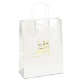 Amber™ - Gloss Shopper - White- Foil Print