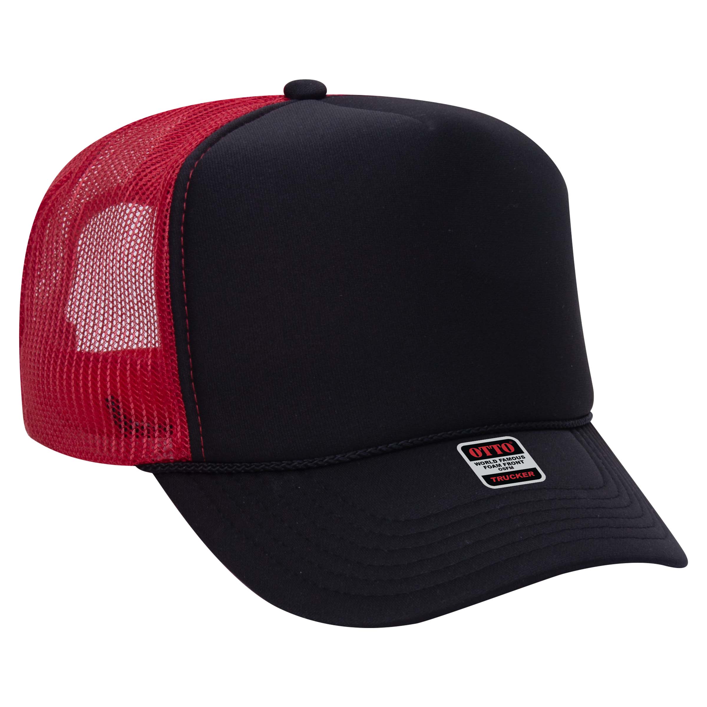 OTTO CAP® 5 Panel High Crown Mesh Back Trucker Hat 9