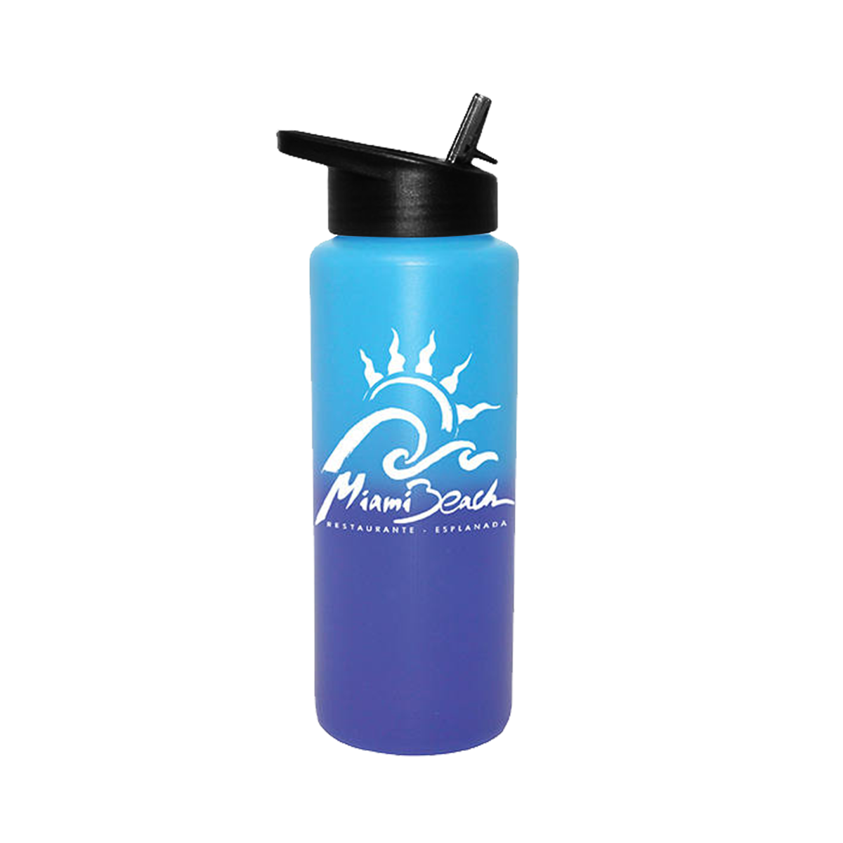 Mood 32 oz. Sports Bottle with Straw Cap Lid 3