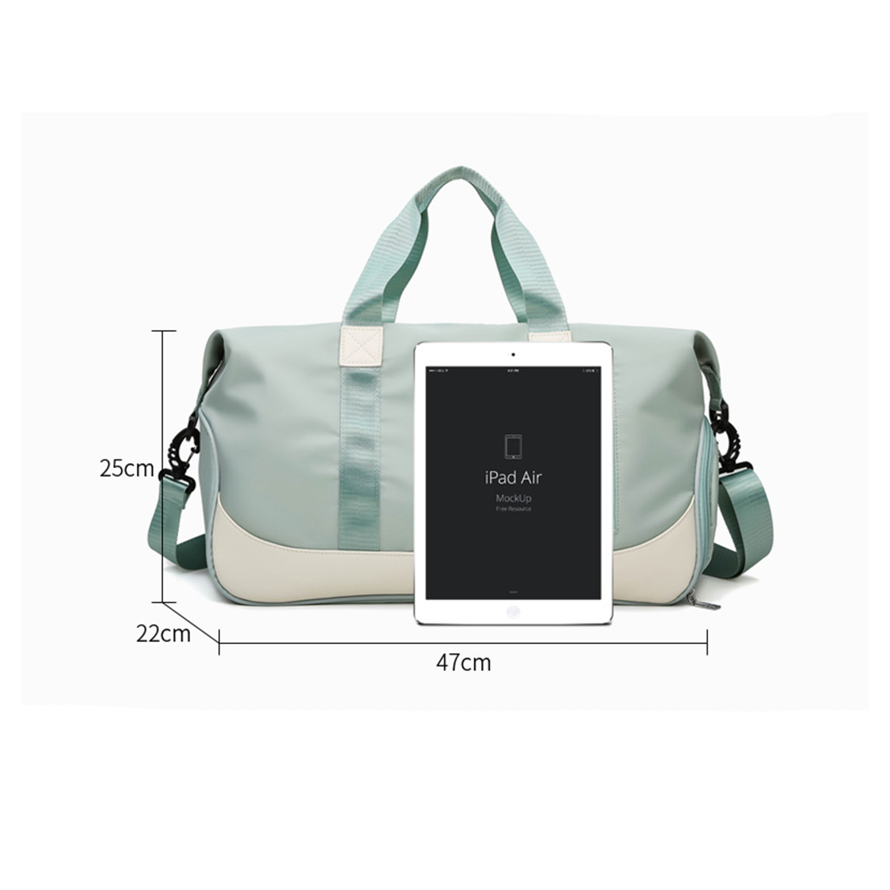 Gym Duffel Bag Weekender Yoga Mat Sports Travel 4