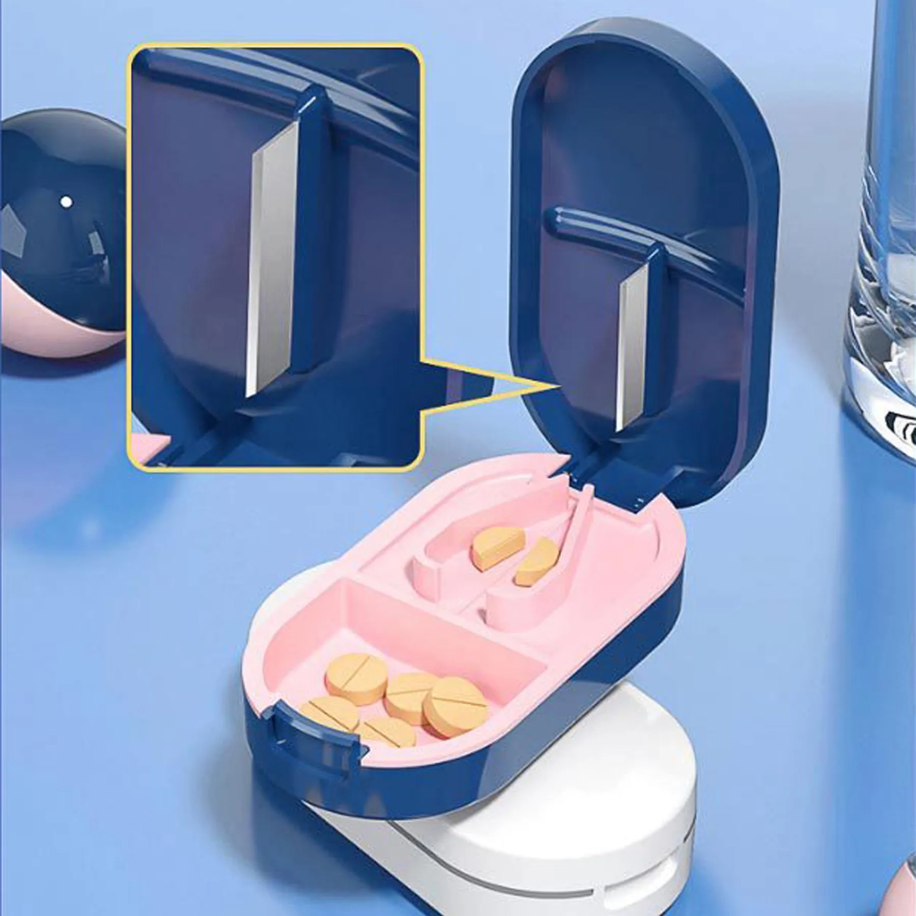 Pill Cutter Splitter Box 2