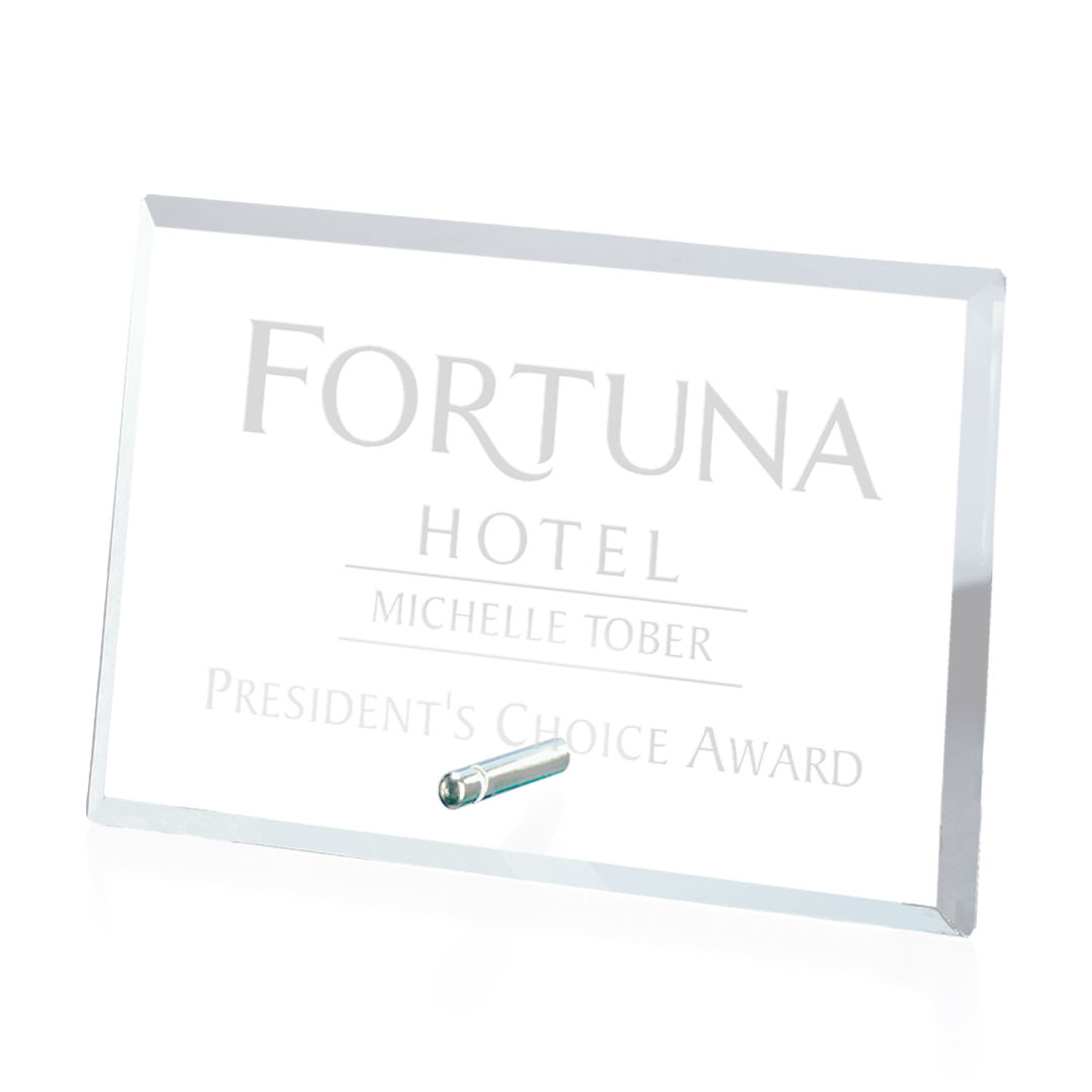 Windsor Rectangle Horizontal Award - Chrome