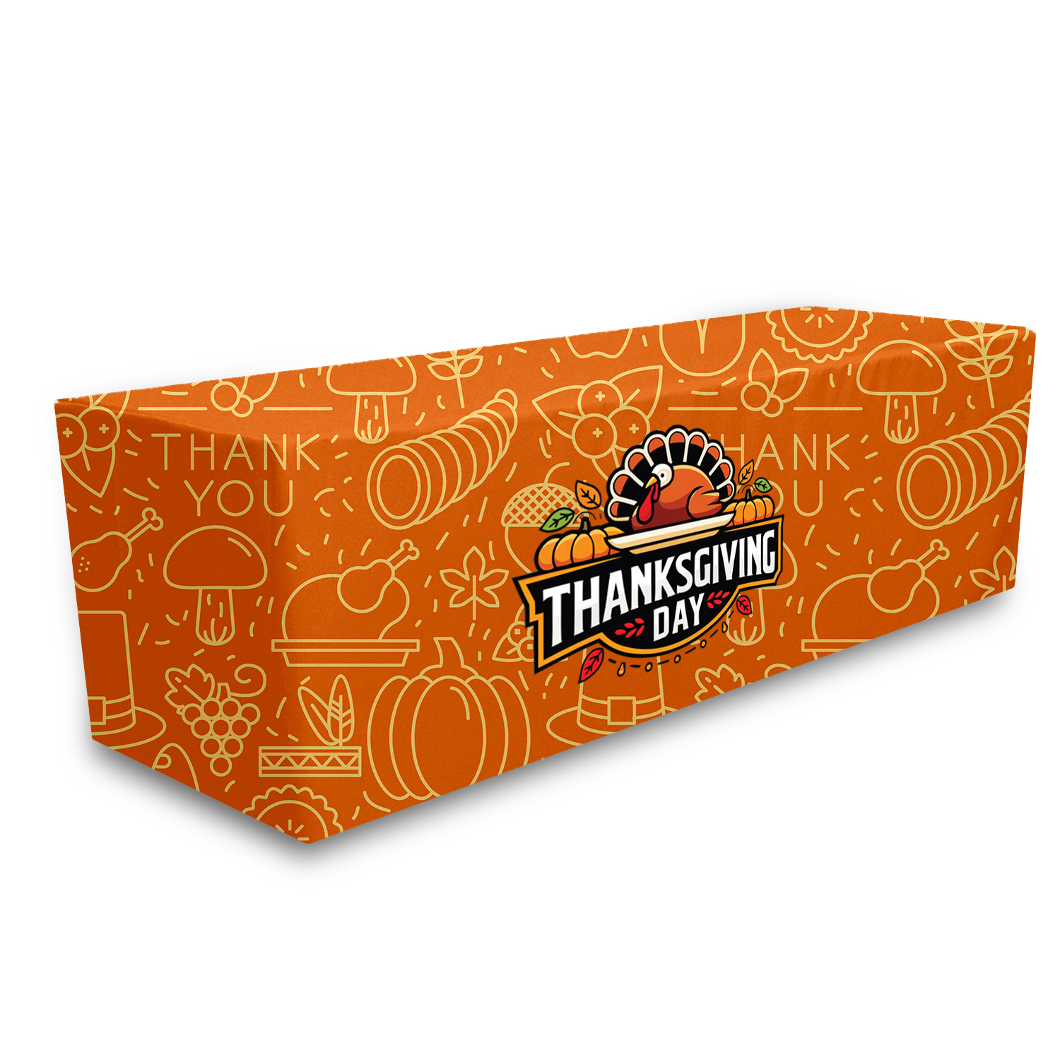 8' Premium Fitted Standard Table Cover(Full Color Dye Sublimation) 2