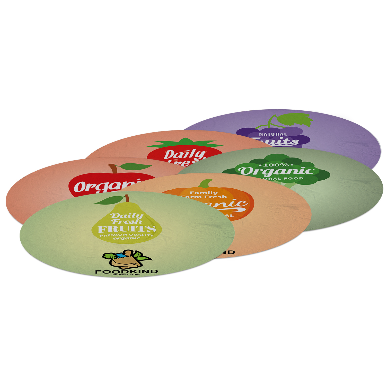 12" Indoor Surface Grip Circles (set of six) 4