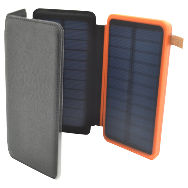 8000mAh 4 Solar Panel Power Bank W/Torch 37