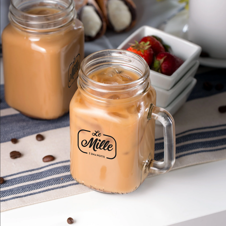 16 oz Handled Mason Drinking Jar