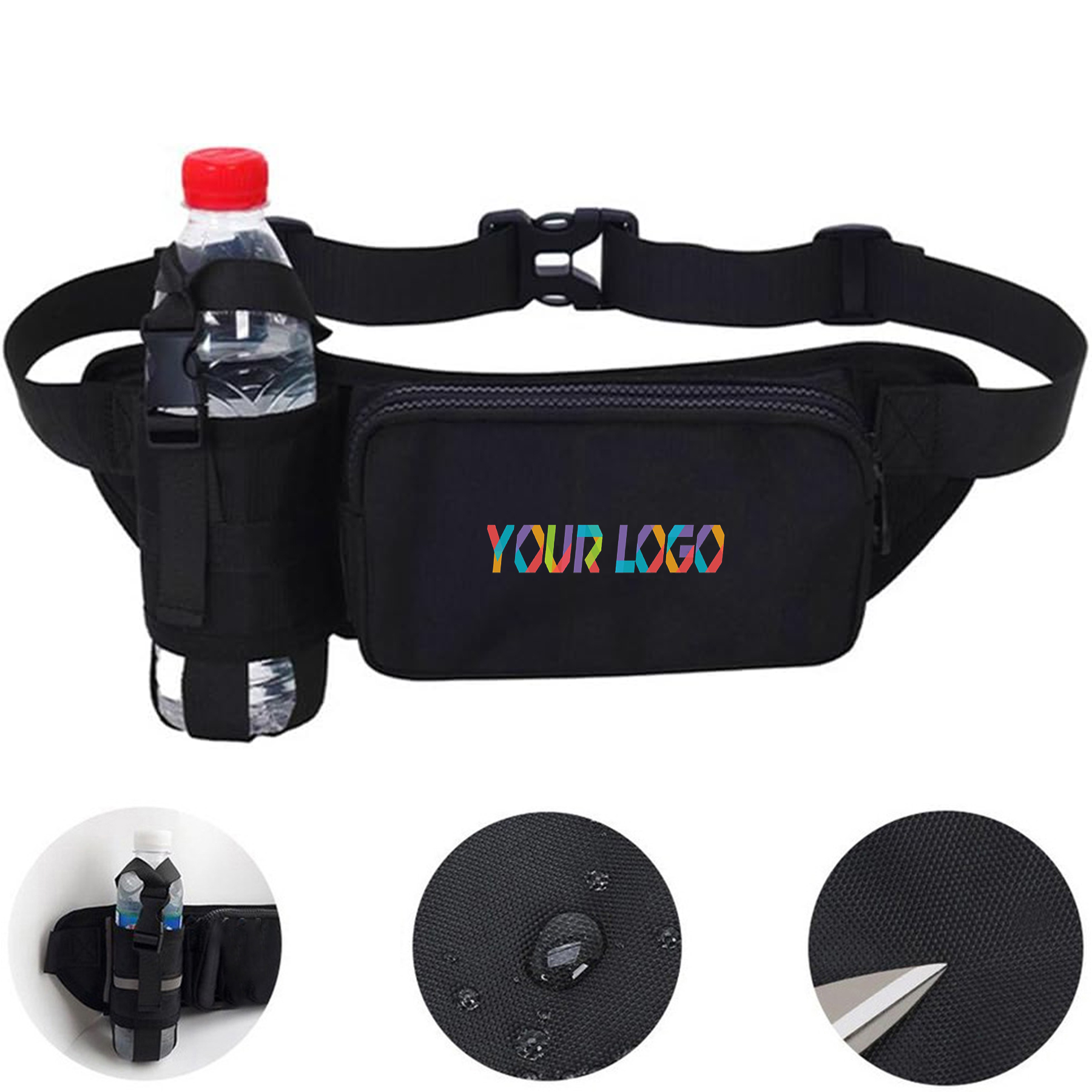 Waist Bag with Water Bottle Holder 2