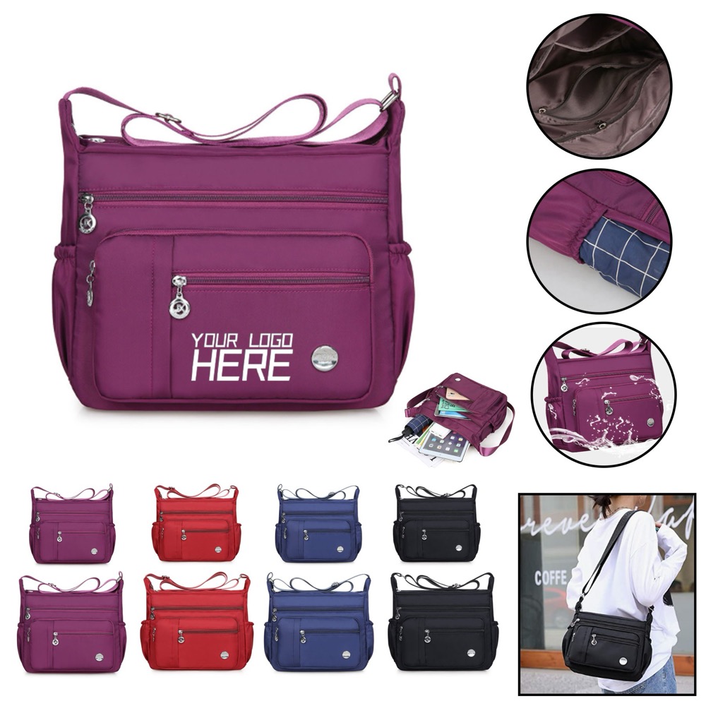 Ladies Roomy Multiple Pockets Crossbody Purse  2