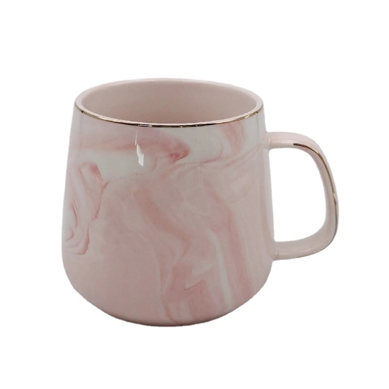Custom 12 Oz Ceramic Marble Coffee Cups 3