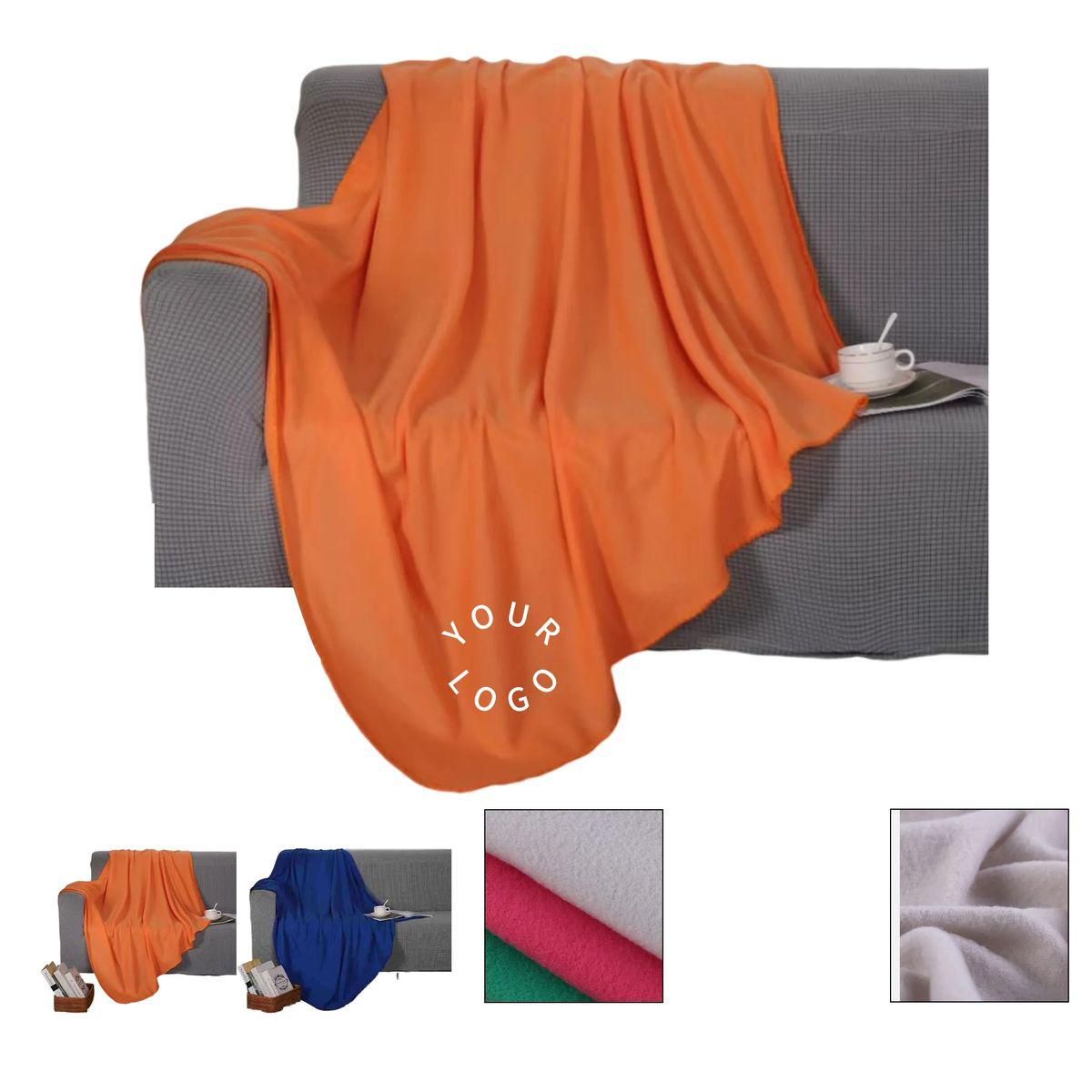 Cozy Velvet Throw Blanket for Sofa and Travel 1
