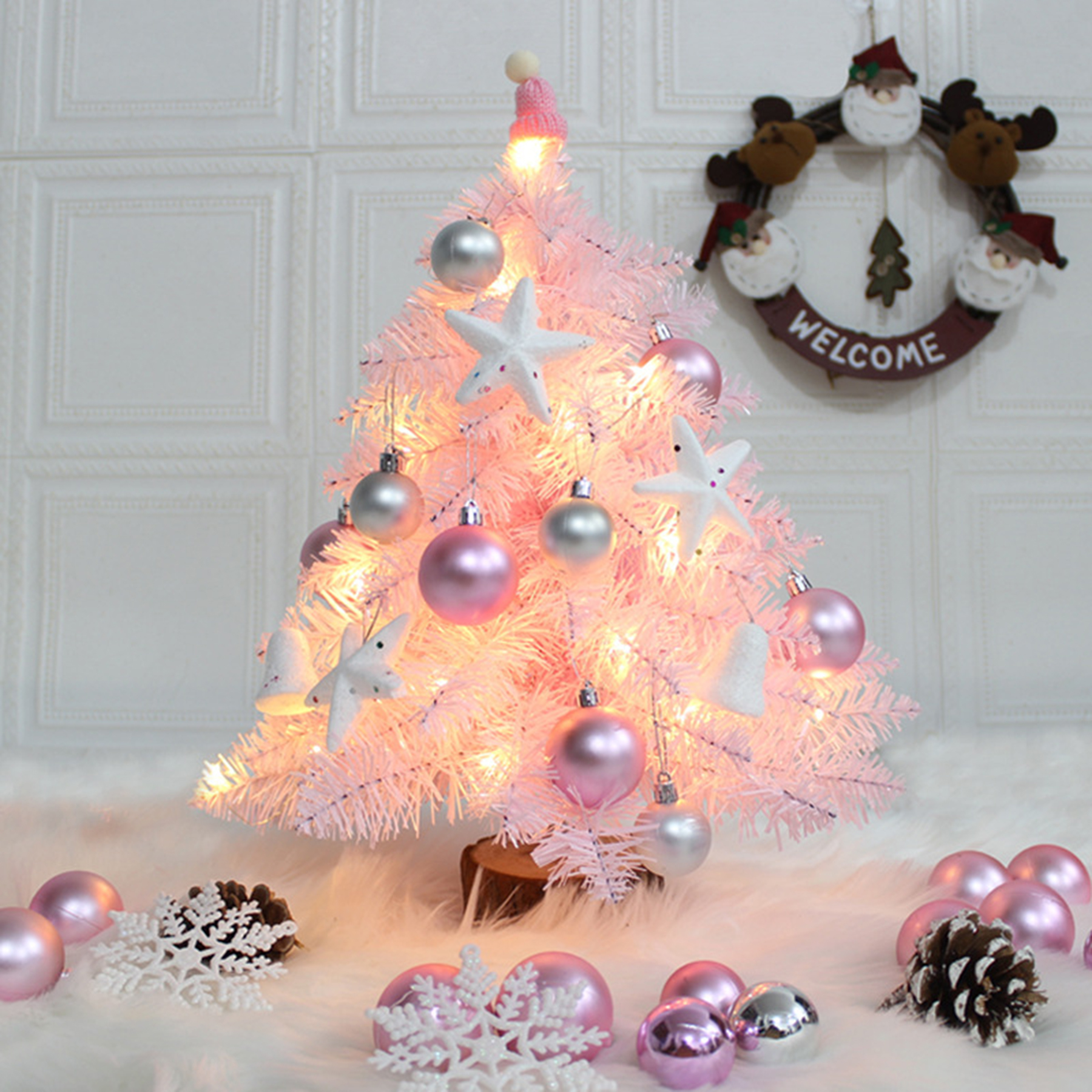 Pink Christmas Tree 4