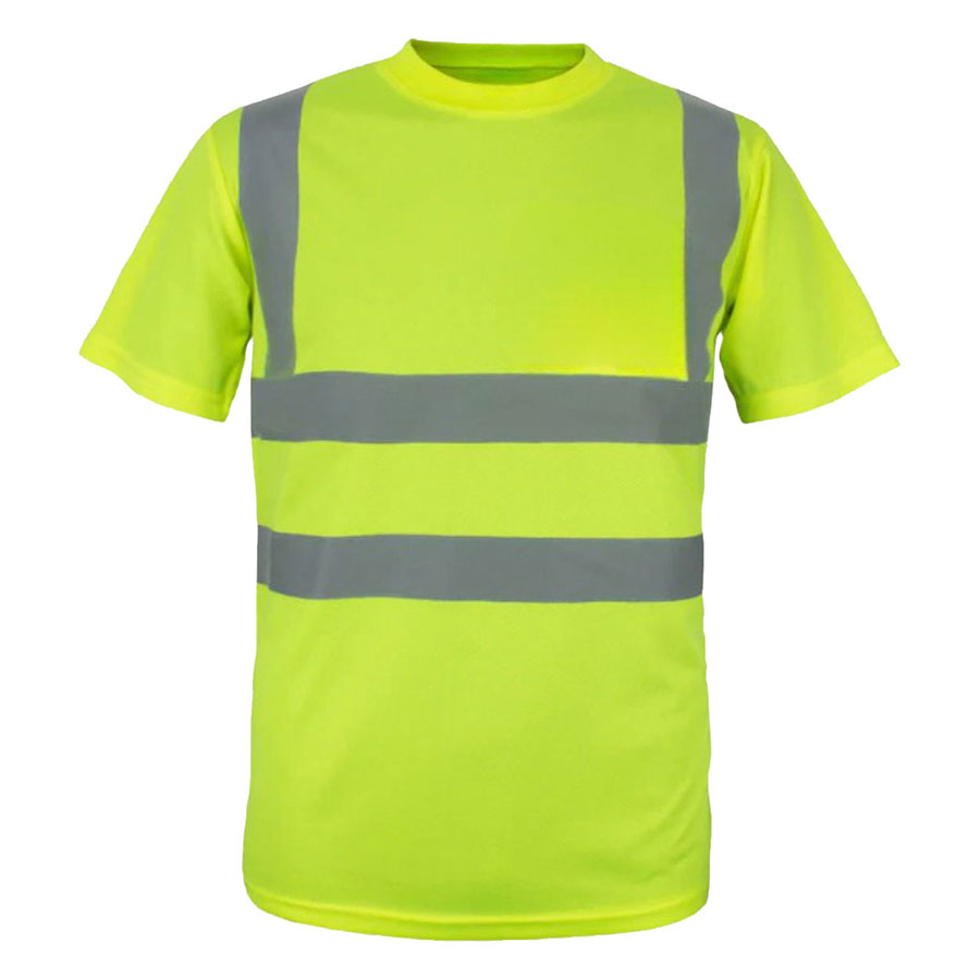 VISIPRO Short Sleeve Reflective Safety T-Shirt with Bands & 9